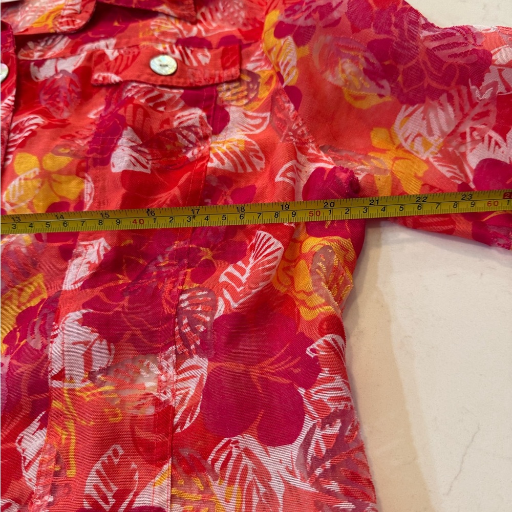 Ruby Rd. Floral Button-Down Jacket - Picture 9 of 9